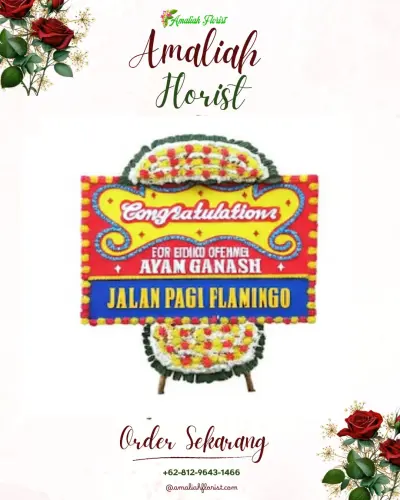 Bunga Papan Congratulation di Harapan Mulia